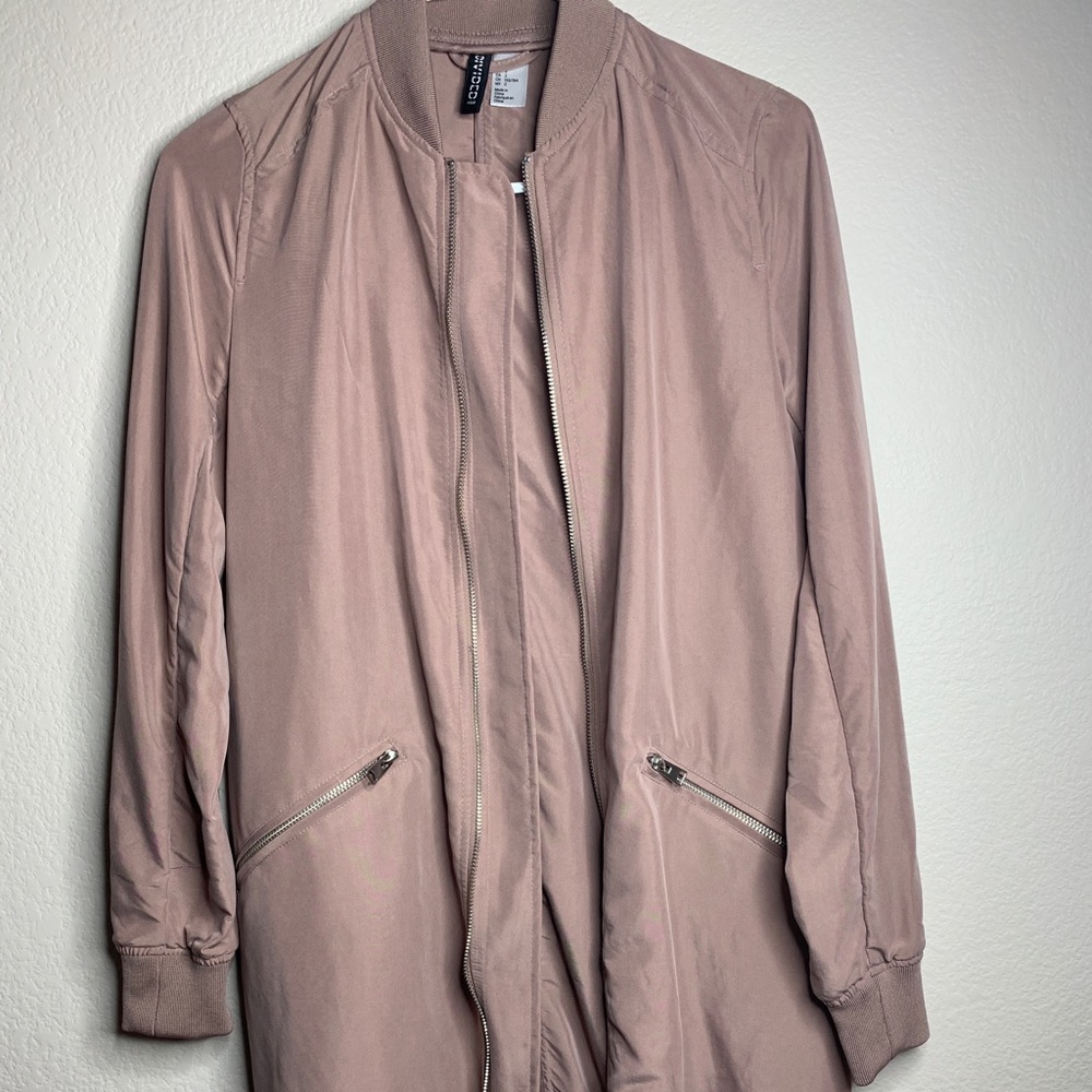 Long jacket blush nude pink